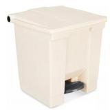 NIB Rubbermaid Step-On Trash Can 8 Gal, Beige