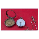 Old Pocket Watch W/Watchmakers Case
