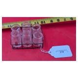 Mini Milk Bottles w/carrier