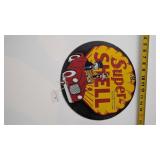 Super Shell 12' Porcelain Sign