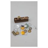Assorted Tokens and 'Jumbo Sweepstake Dice