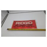 Ridgid Tin Sign 19'x9'