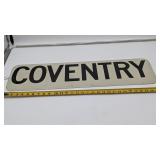Coventry Sign, Metal 30'x9'