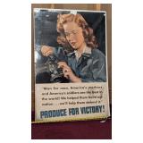 1942 Original American WWII Propaganda Poster