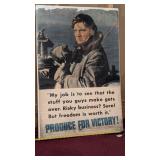 1942 Original American WWII Propaganda Poster