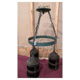 Early American Rustic Chandelier Lights