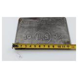 USS American Bridge Metal Plate