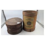 Lions Stock Wood Barrel & Primitive Pantry Box