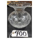 Large Crystal Vase