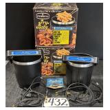 2 Presto Fry Baby Deep Fryers