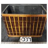 Wood Basket Crate Magazine Holder