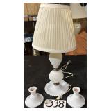 Hobnail Lamp 7 Set of Candle Holders