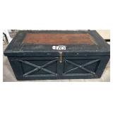 Antique Wood Tool Box Coffee Table