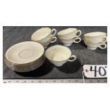 Lenox Monclair 7 Sets Cups & Saucers