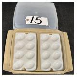 Tupperware Egg Server