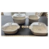 Corning Ware White English Meadow Cookware