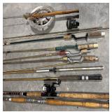 Vintage Fishing Rods + Johnson & Zebco Reel s