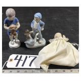 2 B&G Copenhagen Porcelain Figures & Doll