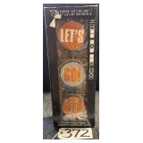 Ilinois Flashing Let's Go Sign