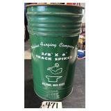 Metal Railroad Spike Can Trash Can Delphos Ohio