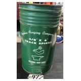 Metal Railroad Spike Can Trash Can Delphos Ohio