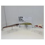3 Vintage lures / Unk. Mfg.