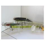 Heddon Dowagiac and large jointed unk - unk clear