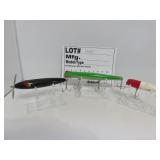 3 Vintage wood lures / ink mfg