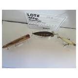 3 Vintage wood lures unknown makers
