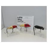 3 Vintage Lures / Unk Mfg