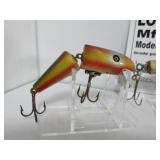 3 Vintage wood lures / mfg unk