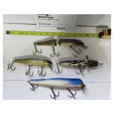 1 Creek Chub jointe pike  3 unk mfg.