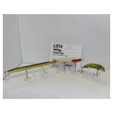 2 Vintage wood lures Unk Mfg.