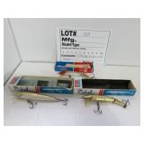 3 Rebel lures with boxes