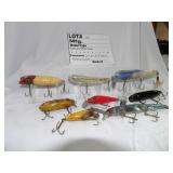 Nice lot of 8 vintage lures.  Mixed types and make