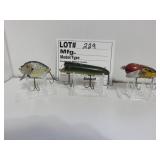 3 Heddon's Crazy Crawler-Luck 13-Punkinseed