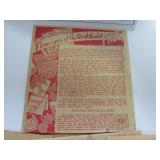 Vintage Needlecraft Work Basket and patterns