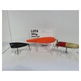 Lot of 3 lures - Unk. Mfg