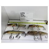 Lot of 4 Creek Chub Large Lures