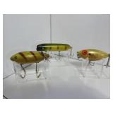 lot of 3 Heddon Crab-South Bend-True Temper