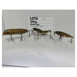 3 nice lures unk Mfg.