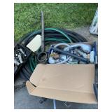 Soaker hose, miscellaneous pipe, fittings,