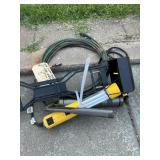 Pooper scooper, work light, grease gun, etc