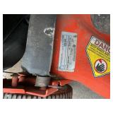 Husqvarna lawnmower with bagger.