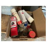 Spray paint, miscellaneous shop chemicals