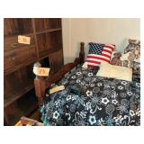 Twin size bed, bedroom set