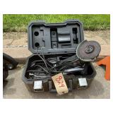 Coleman angle grinder with case.