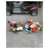 Two flats of Shop chemicals, hardware and garden
