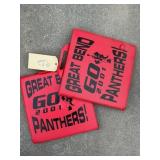 Great Bend Panthers seat cushions. One pair.