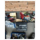 Two flats miscellaneous shop tools,